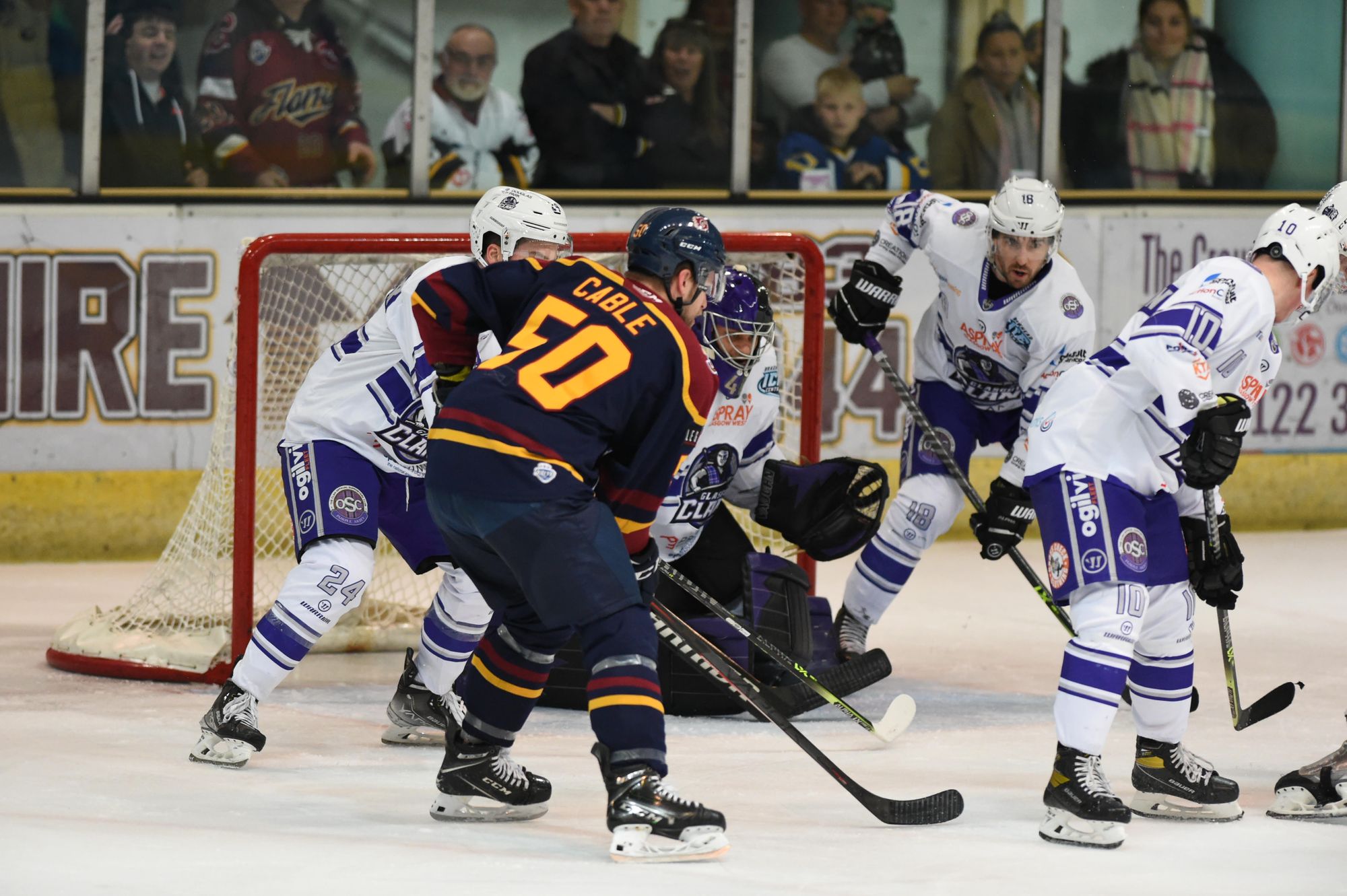Guildford Flames put eight past Glasgow Clan to bounce back from defeat in Cardiff