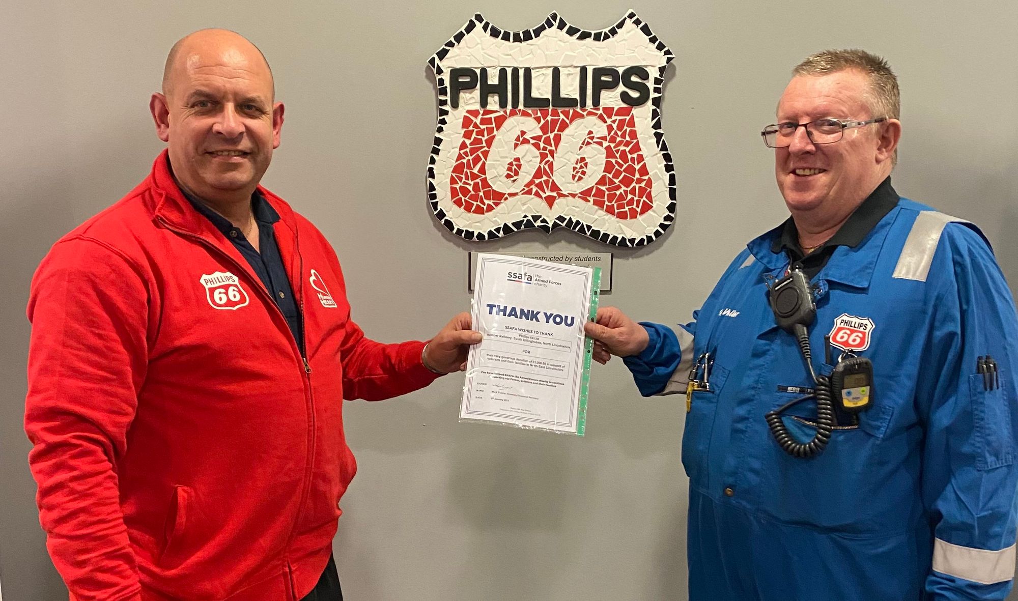 Grimsby charity receives donation to help them to support Armed Forces veterans