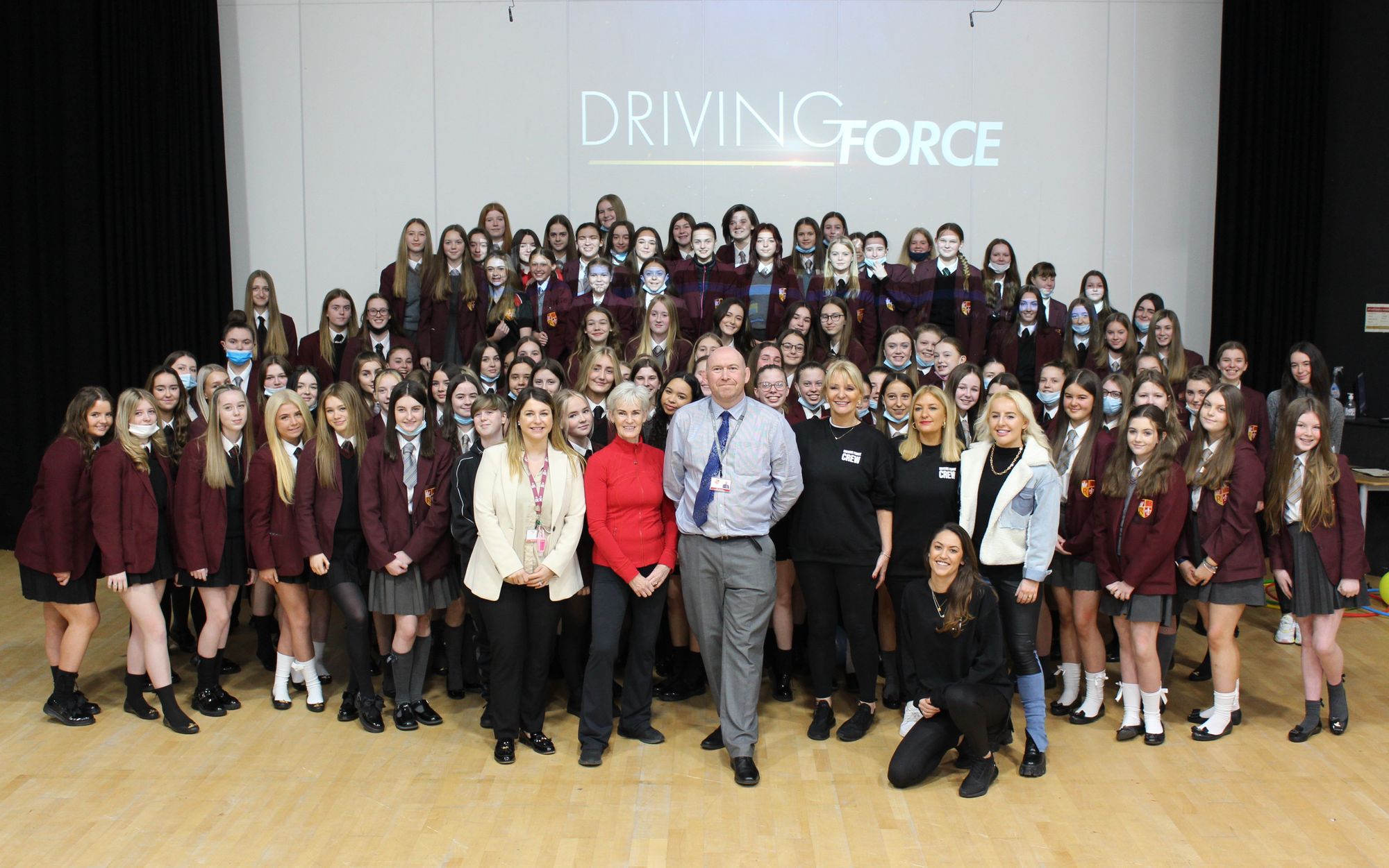 Judy Murray surprises aspiring sports stars with visit to St Helens school