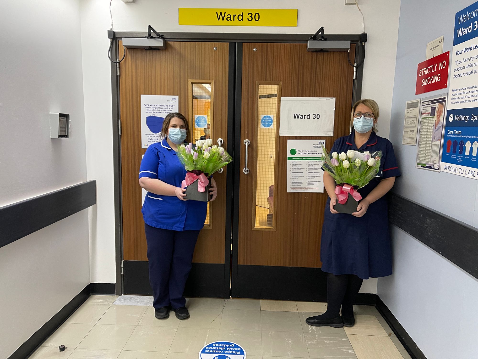 Mystery donor sends weekly flowers to 'cheer up' nurses and patients at a Wirral hospital