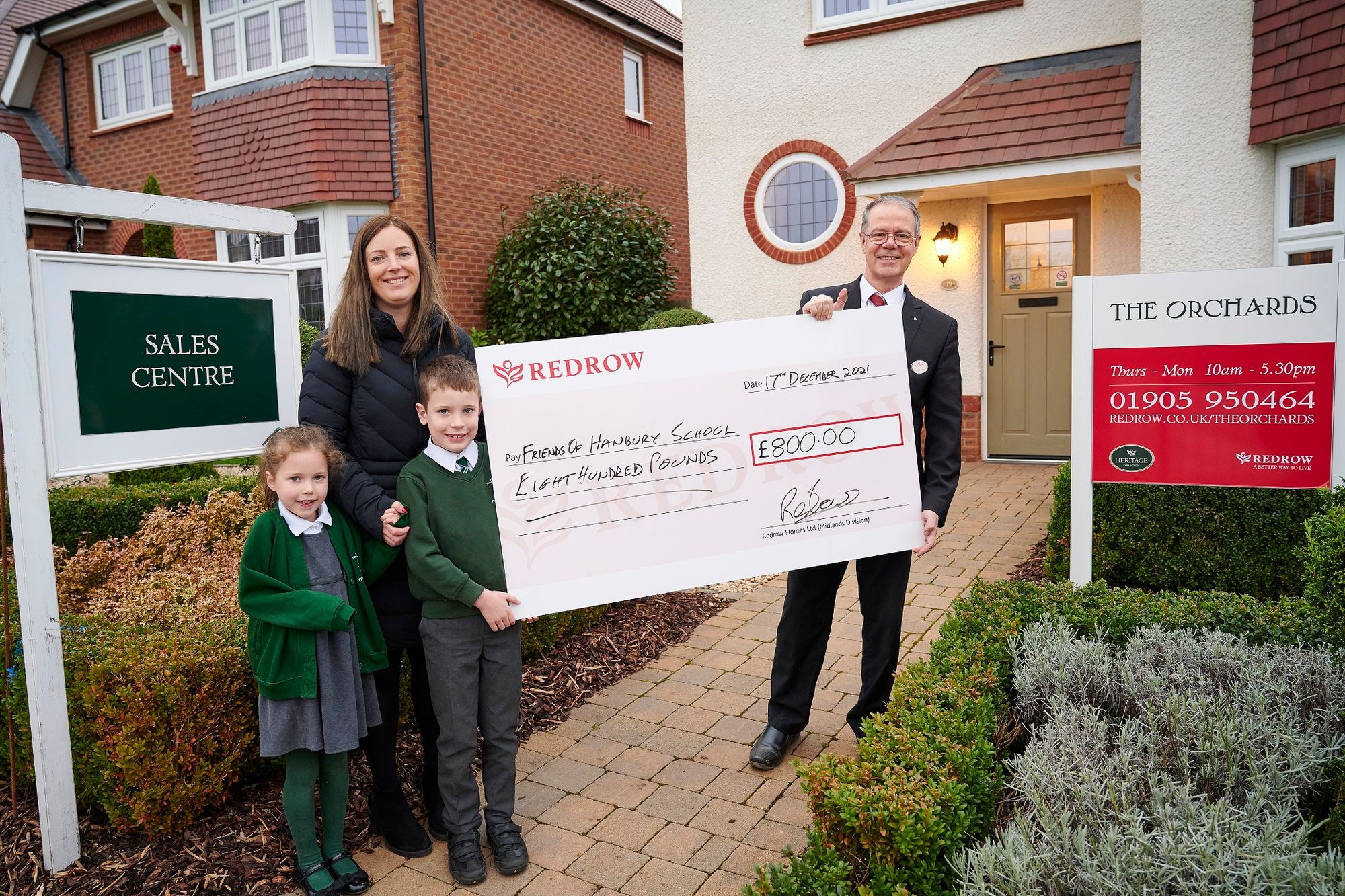Three good causes in Worcestershire get builders support