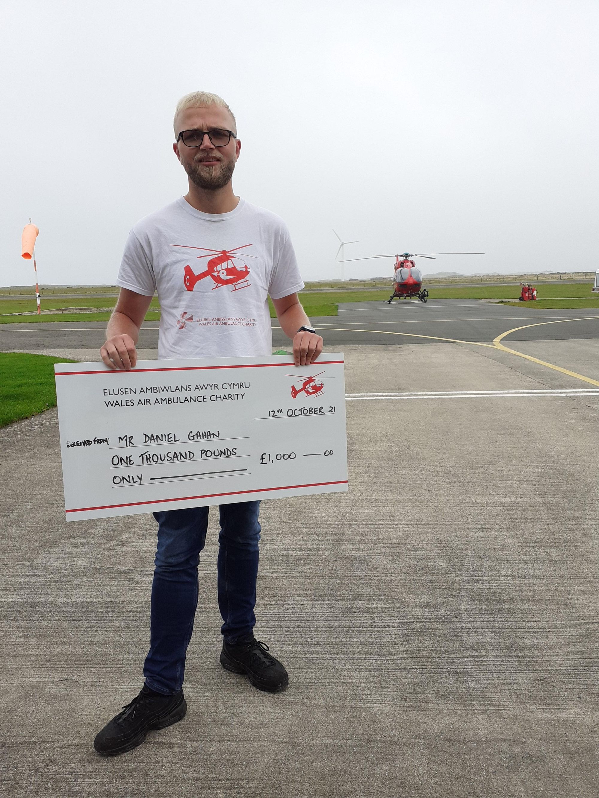 Conwy man tackled half marathon in aid of charity that saved his life