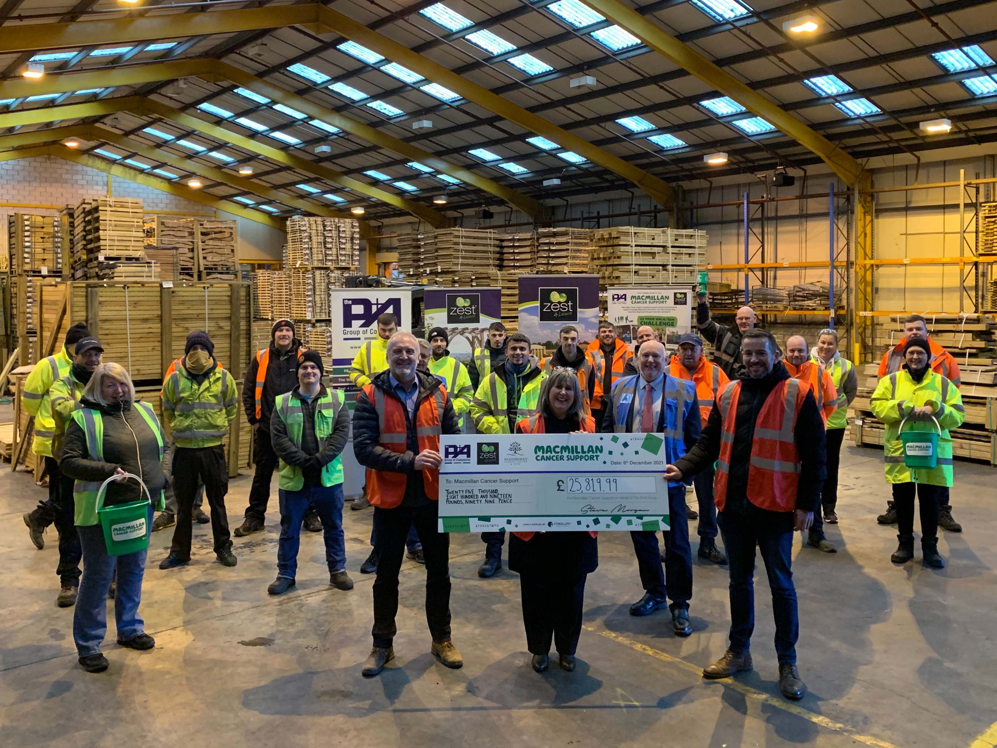 Mold firm celebrates two years of fundraising success for Macmillan Cancer Support