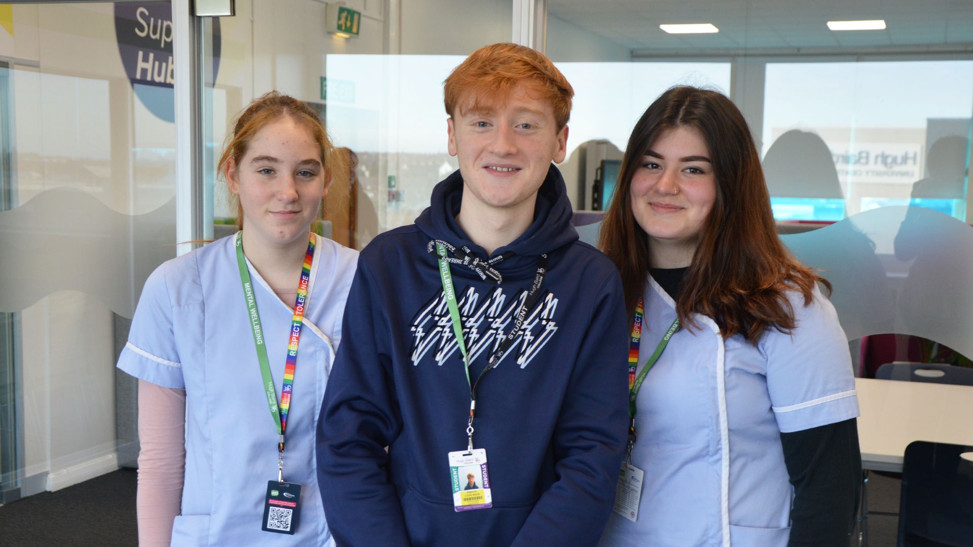 Hugh Baird College new T-level health students reflect on their first term