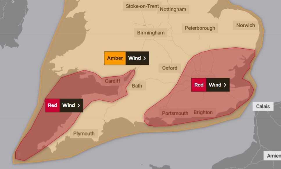 Storm Eunice: Army on standby as people urged to stay inside