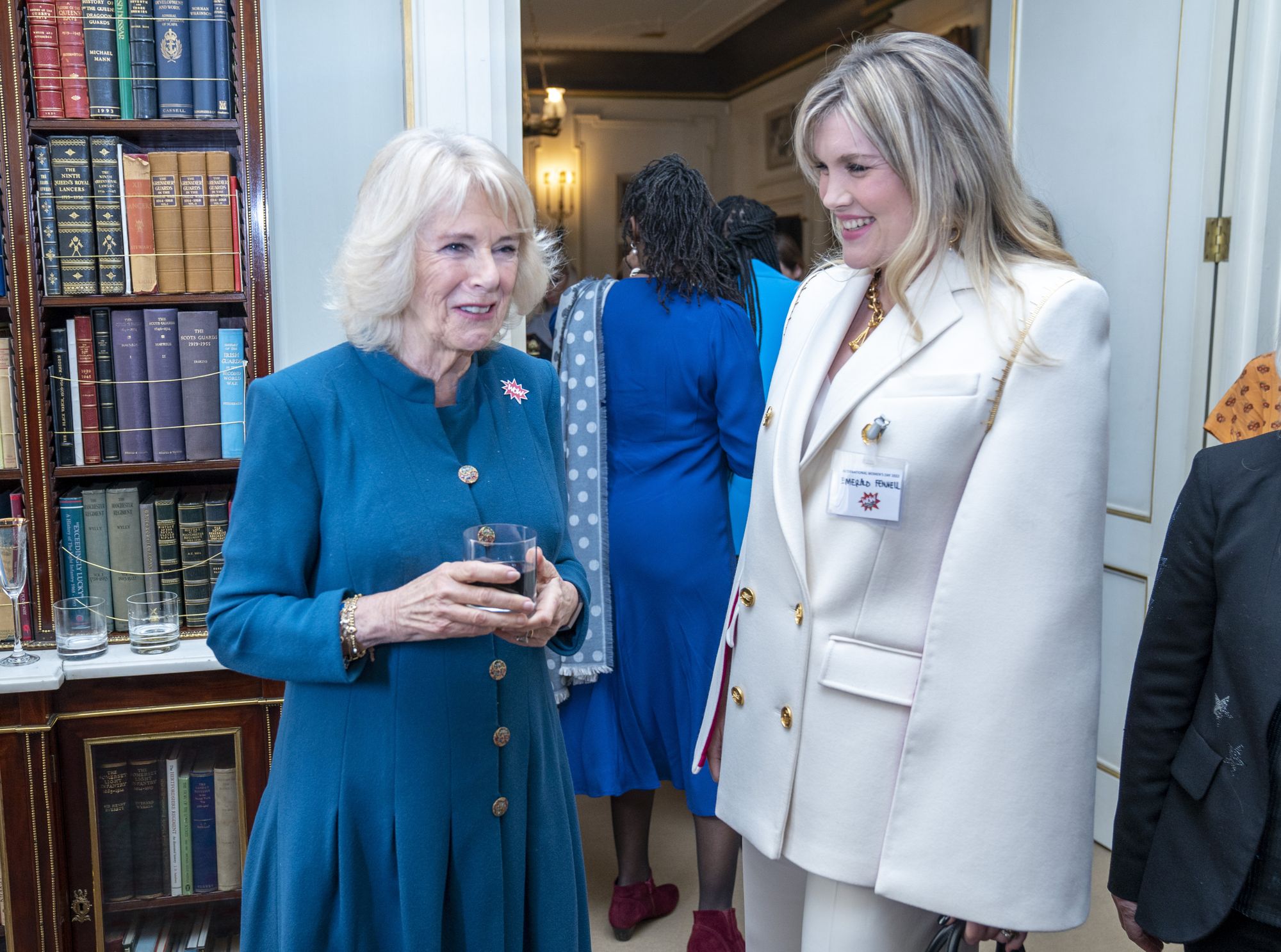Camilla meets actress who played her in The Crown