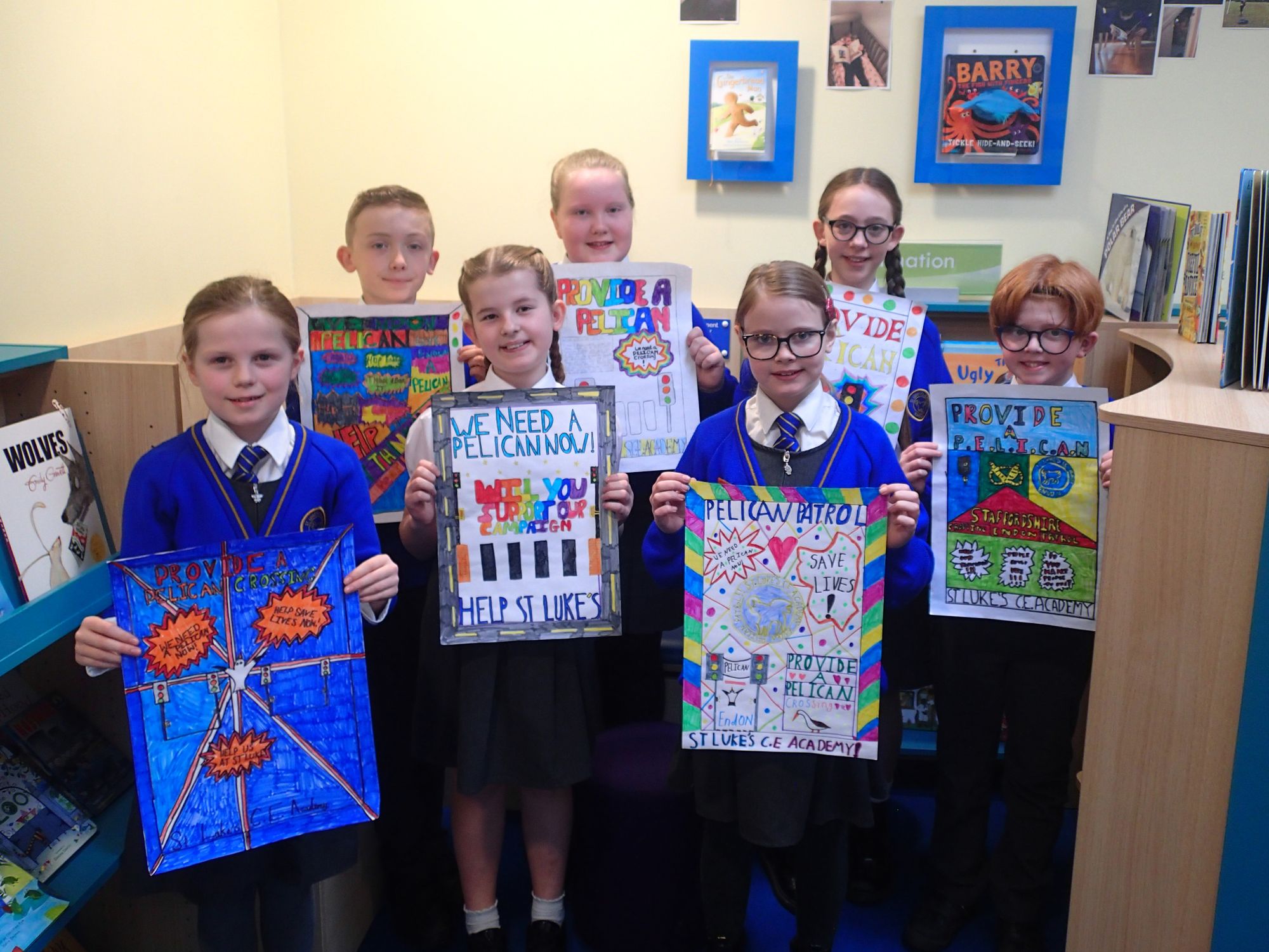 School campaigns for a pelican crossing