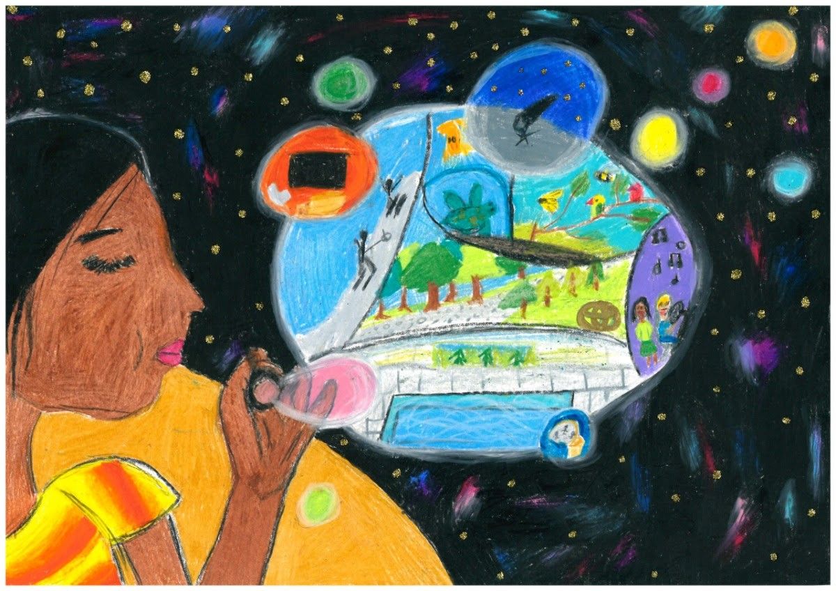 Stefania from Woking wins silver in Toyota dream car art contest