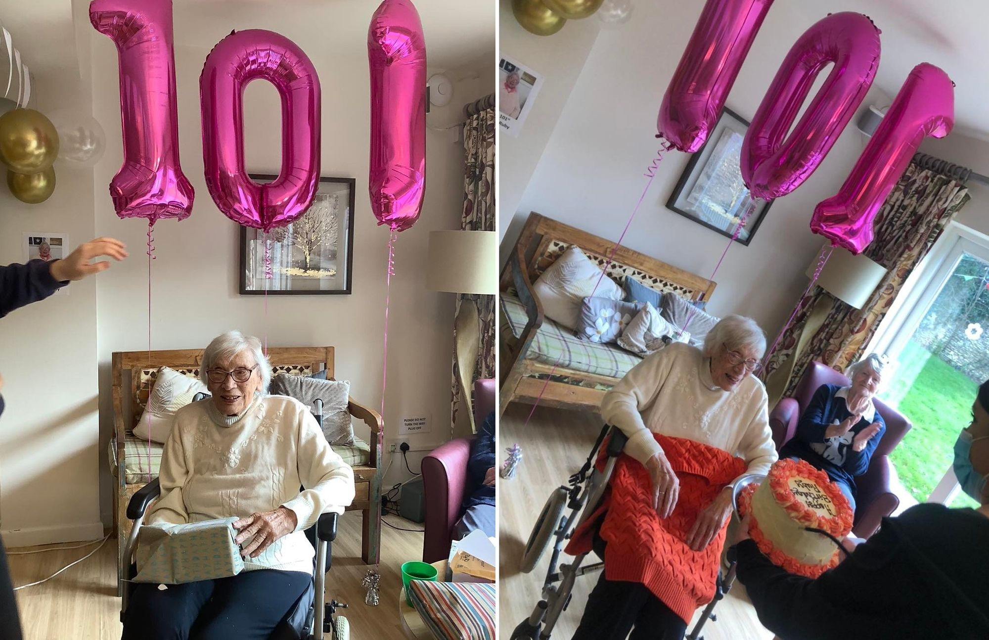 Bampton care home resident Ruby celebrates 101st birthday