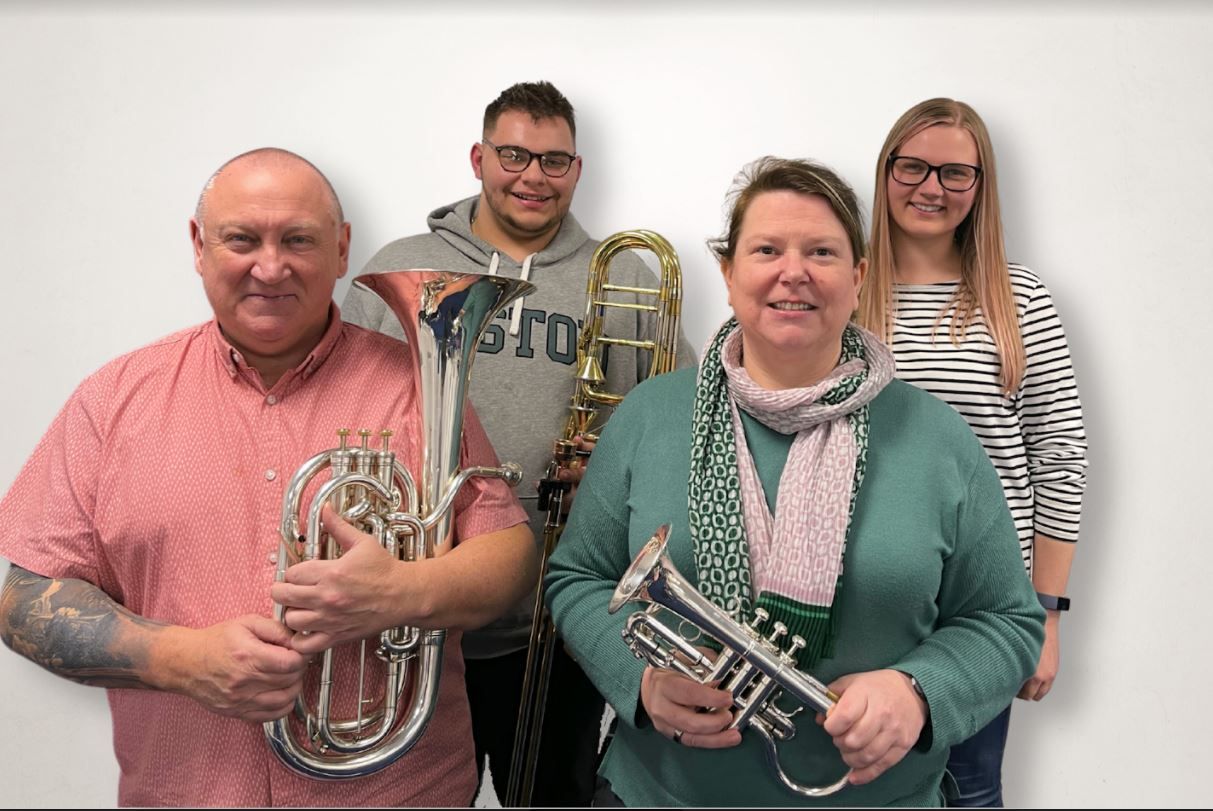 Milnrow Brass Band welcome three new members