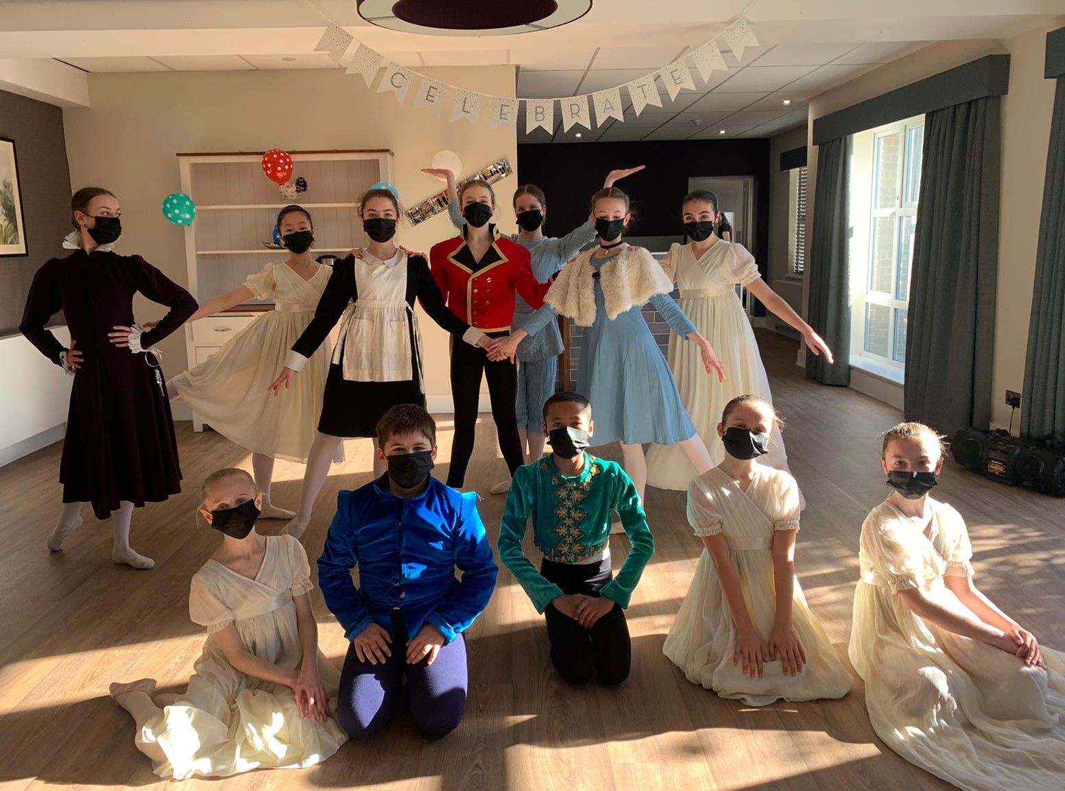The London Children's Ballet entertains residents at Golders Green care home