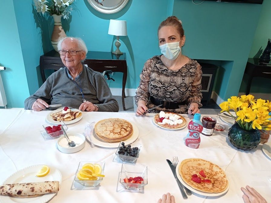 Southgate care home residents had a flippin' fun Pancake Day