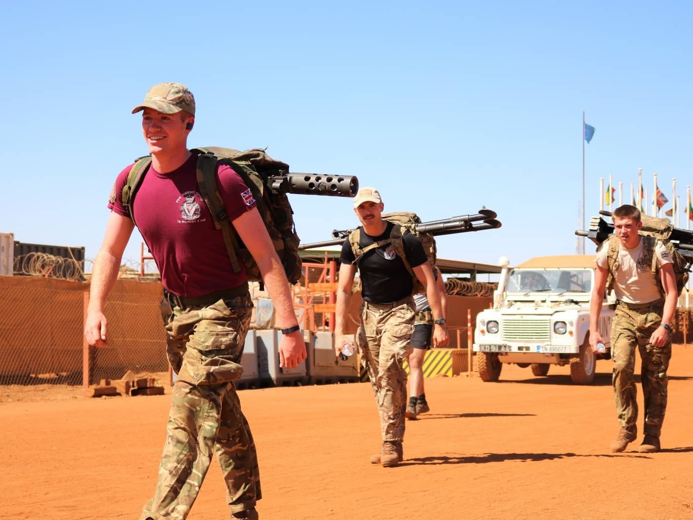 Ternhill Sergeant leads team to raise over £5,000 in Mali for Armed Forces charity