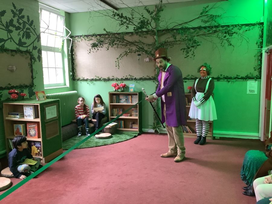 Oompa Loompas open library at Loughton school