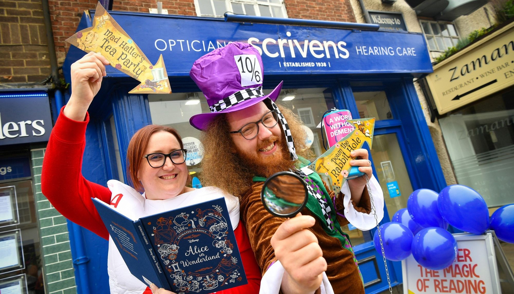 AshbydelaZouch opticians honour Alice in Wonderland for World Book