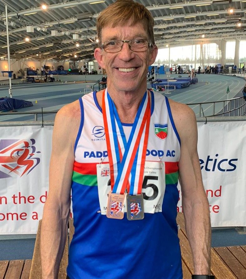 Paddock Wood athlete claims two medals at the British Masters Indoor