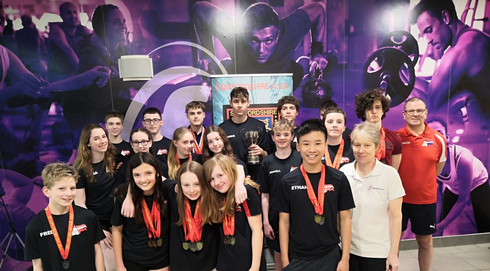Stafford swimmers celebrate success at Staffordshire County Championships