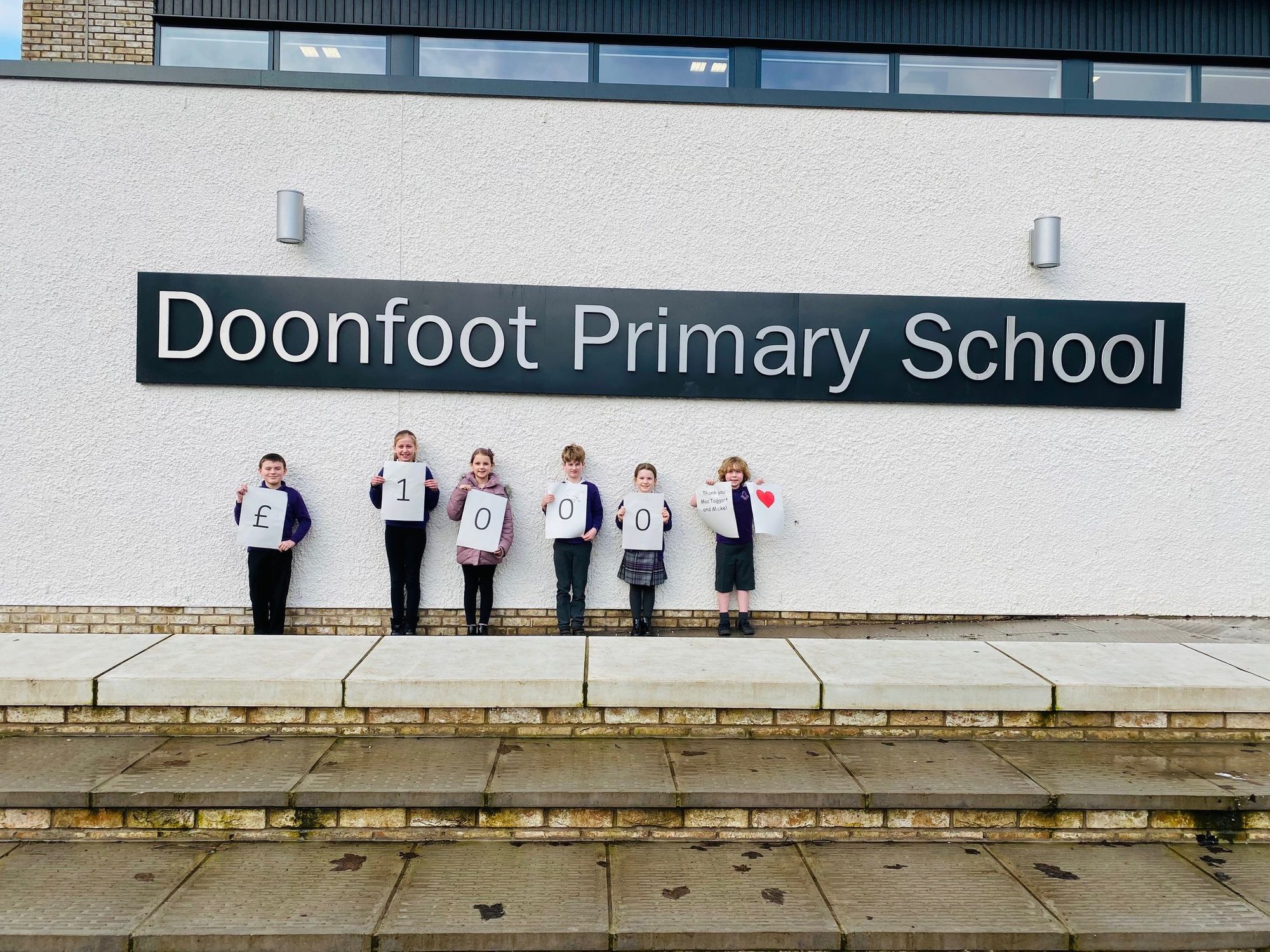 South Ayrshire primary school welcomes donation for obstacle course playground