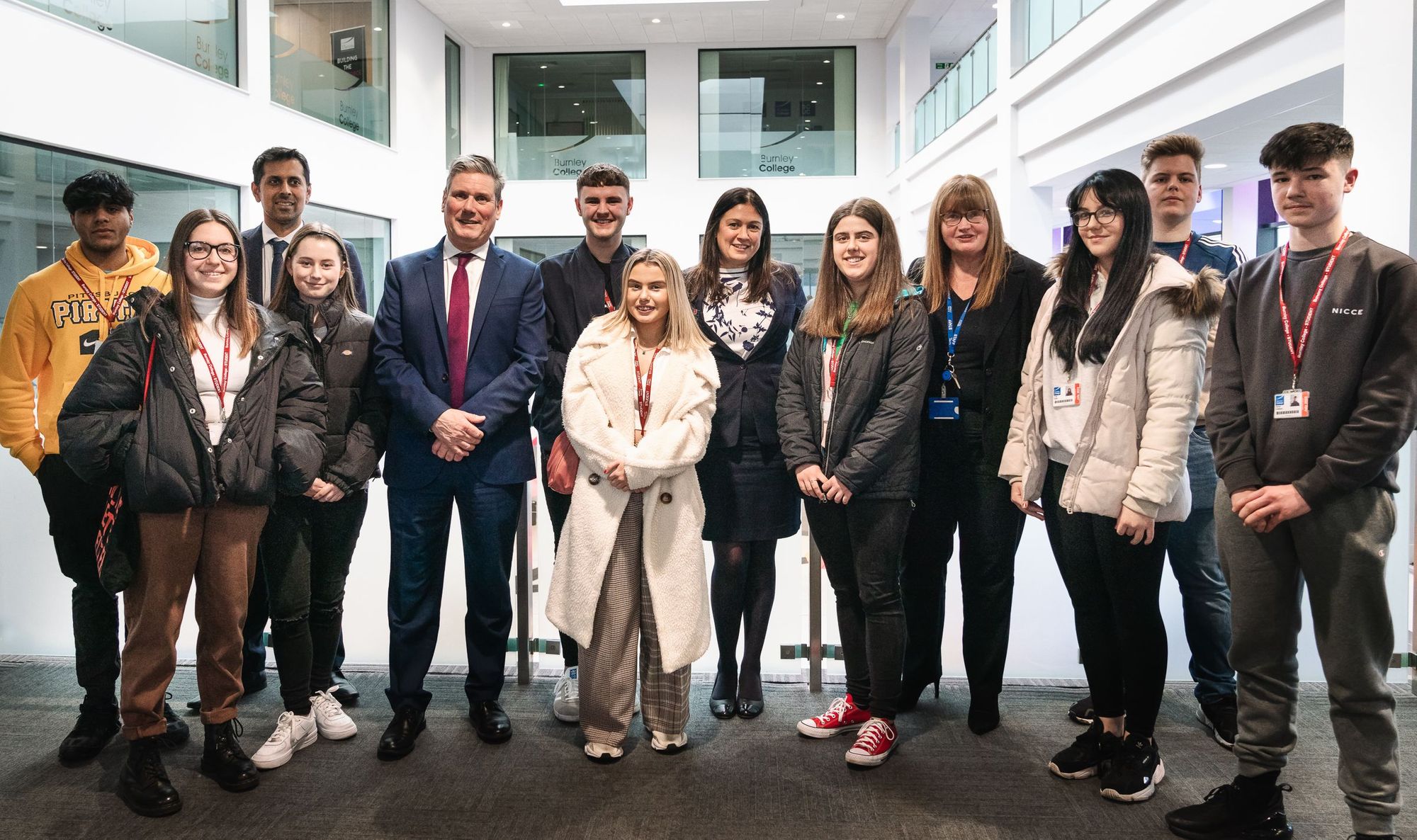 Burnley students praised by Leader of the Labour Party