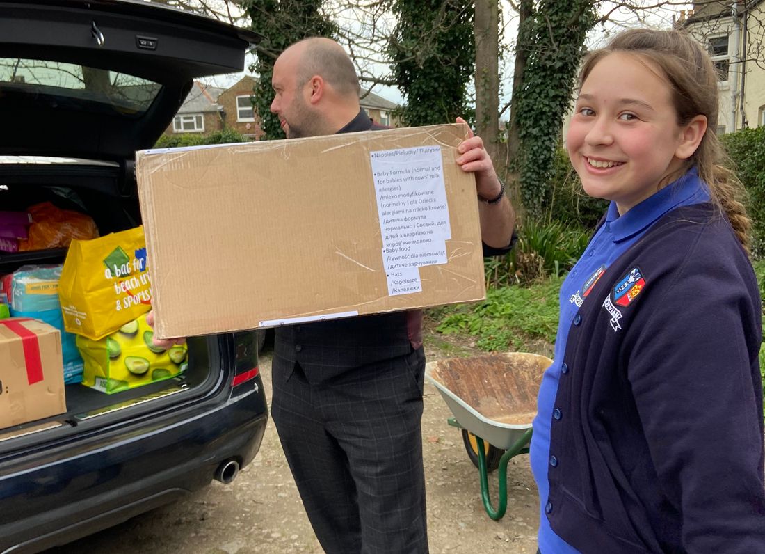 Ramsgate school 'overwhelmed' by response to Ukraine appeal