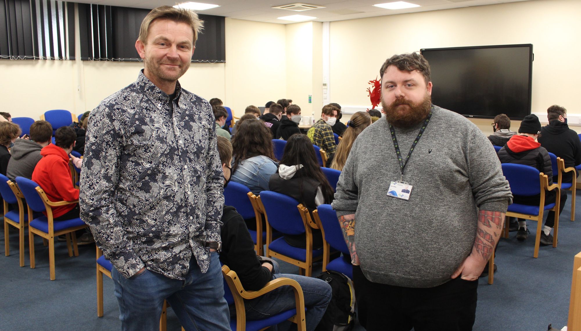 Renowned video game designer visits Rhôs-on-Sea pupils to give them an insight into the industry