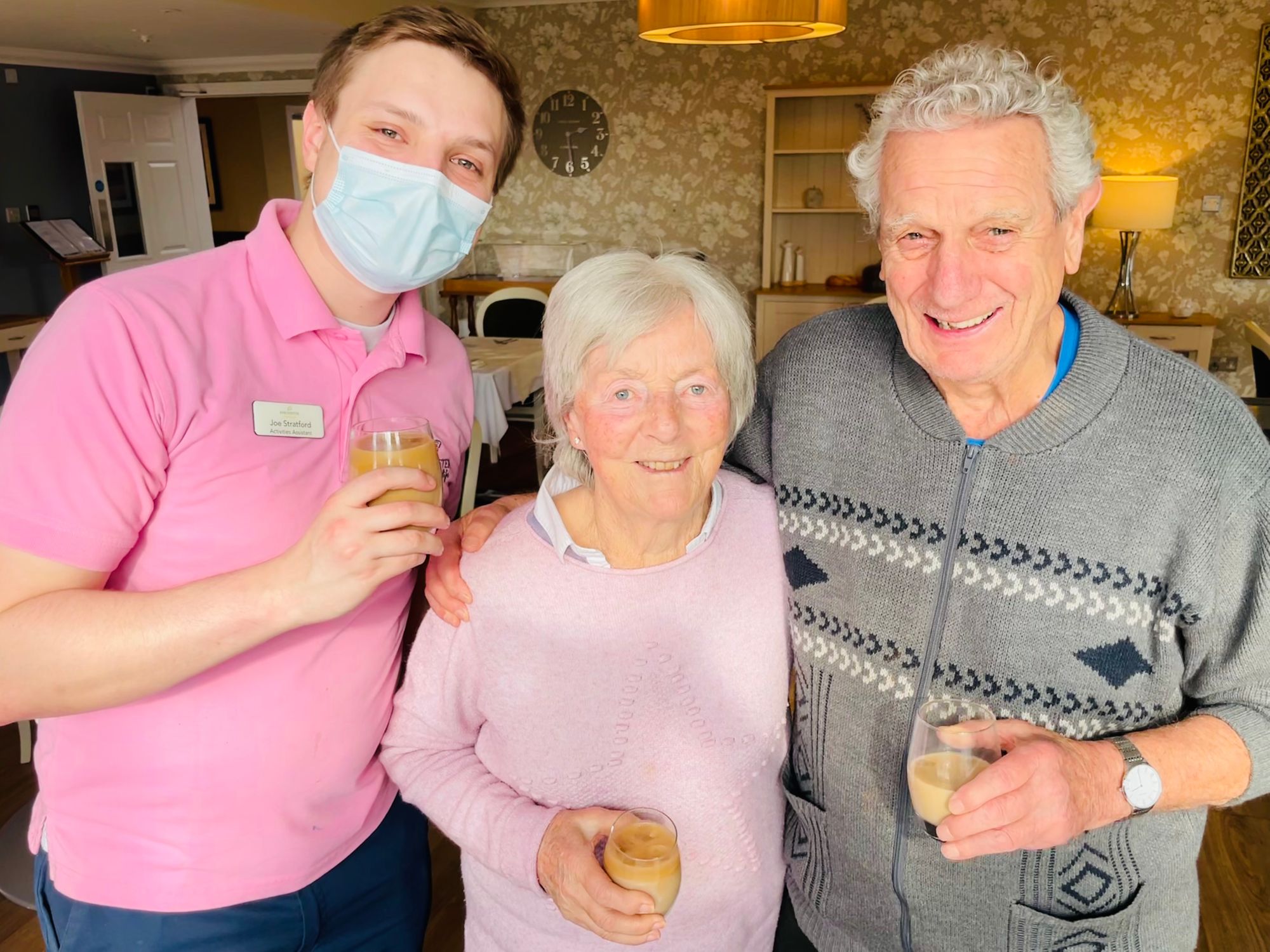 Sherborne care home residents enjoy a coffee break with a difference