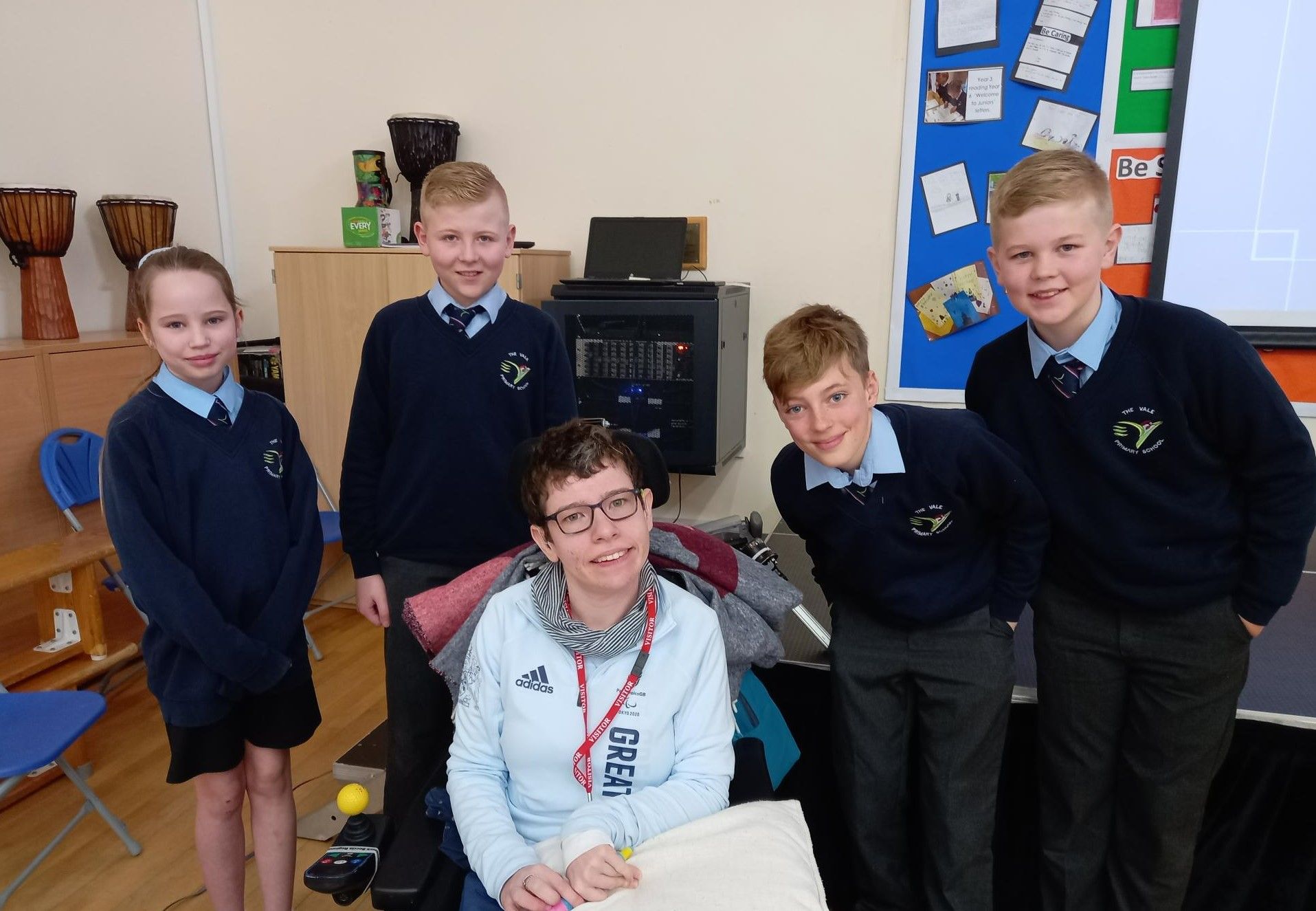 Paralympic star returns to inspire her former Epsom school