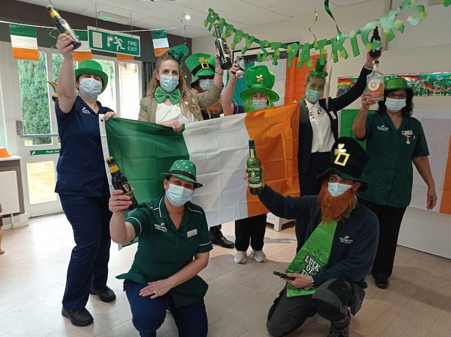 St Patrick's Day gets the green light at Southgate care home