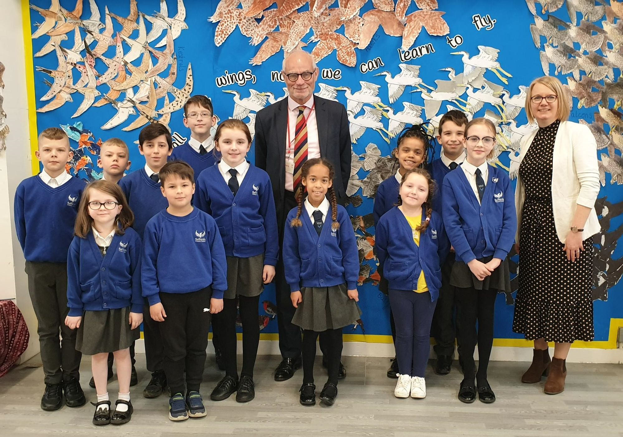 Salfords pupils quiz MP during school visit