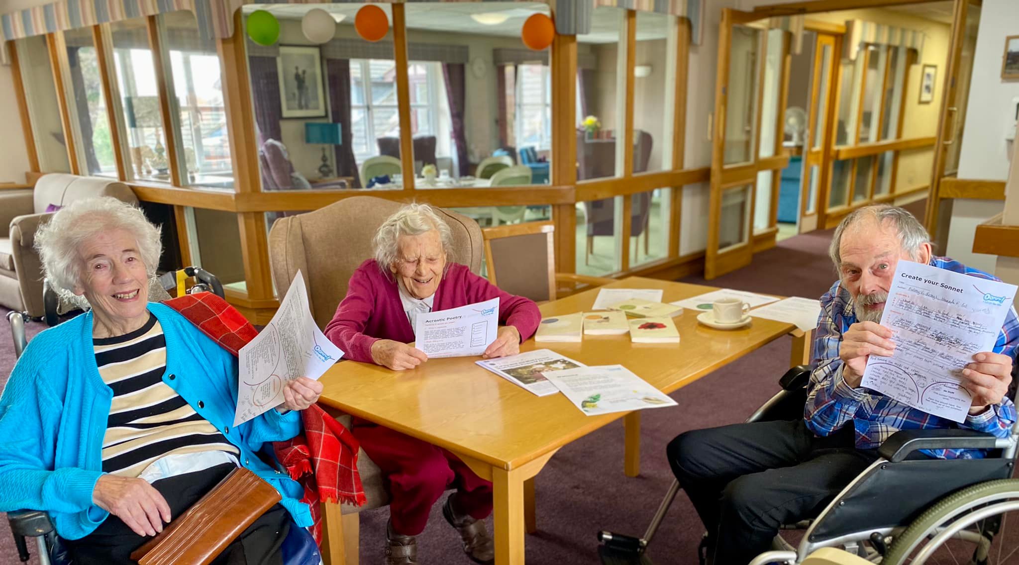 Leamington Spa care home residents pen their own to celebrate