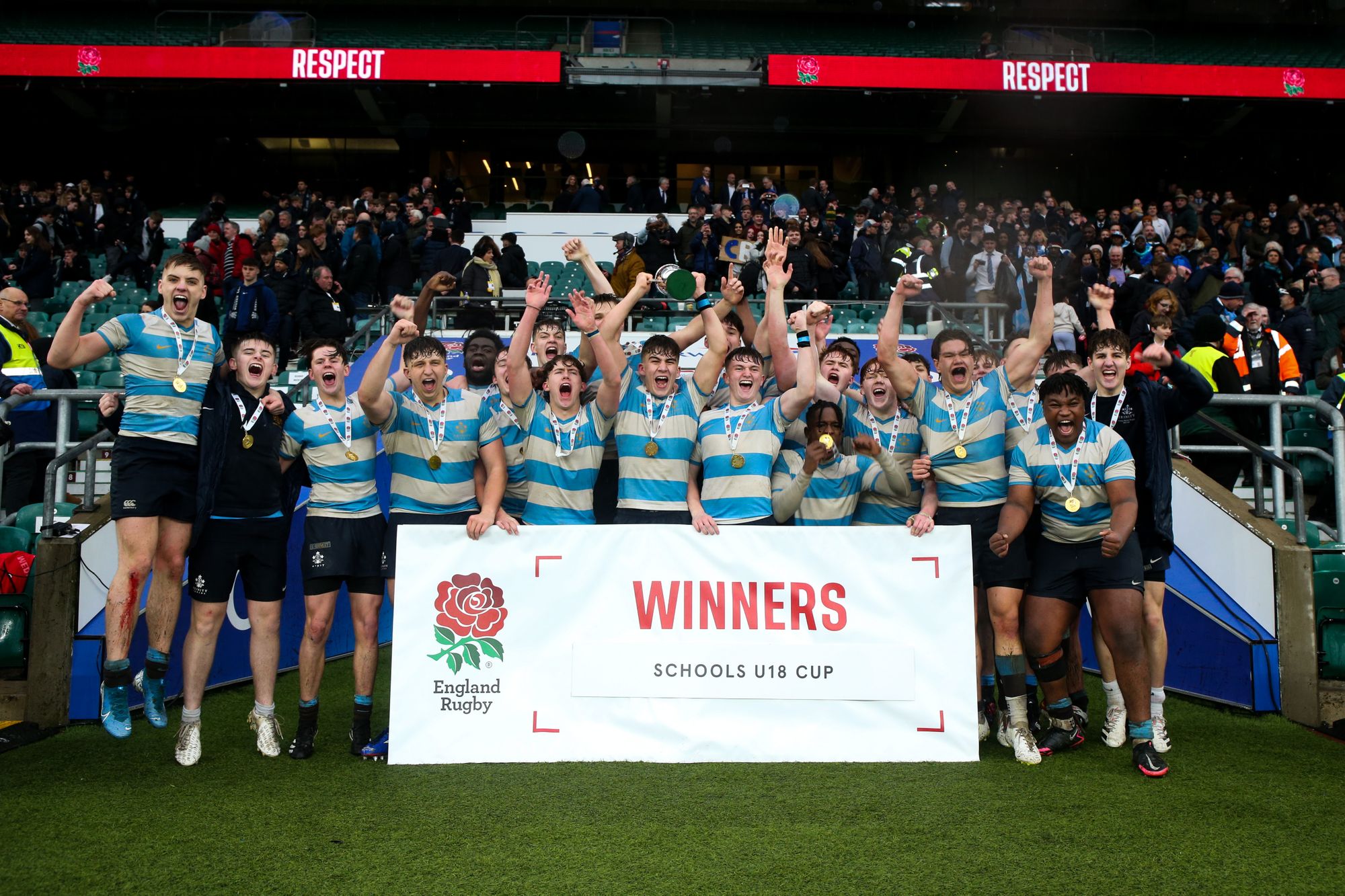 Croydon's Trinity School win rugby 2022 National Cup