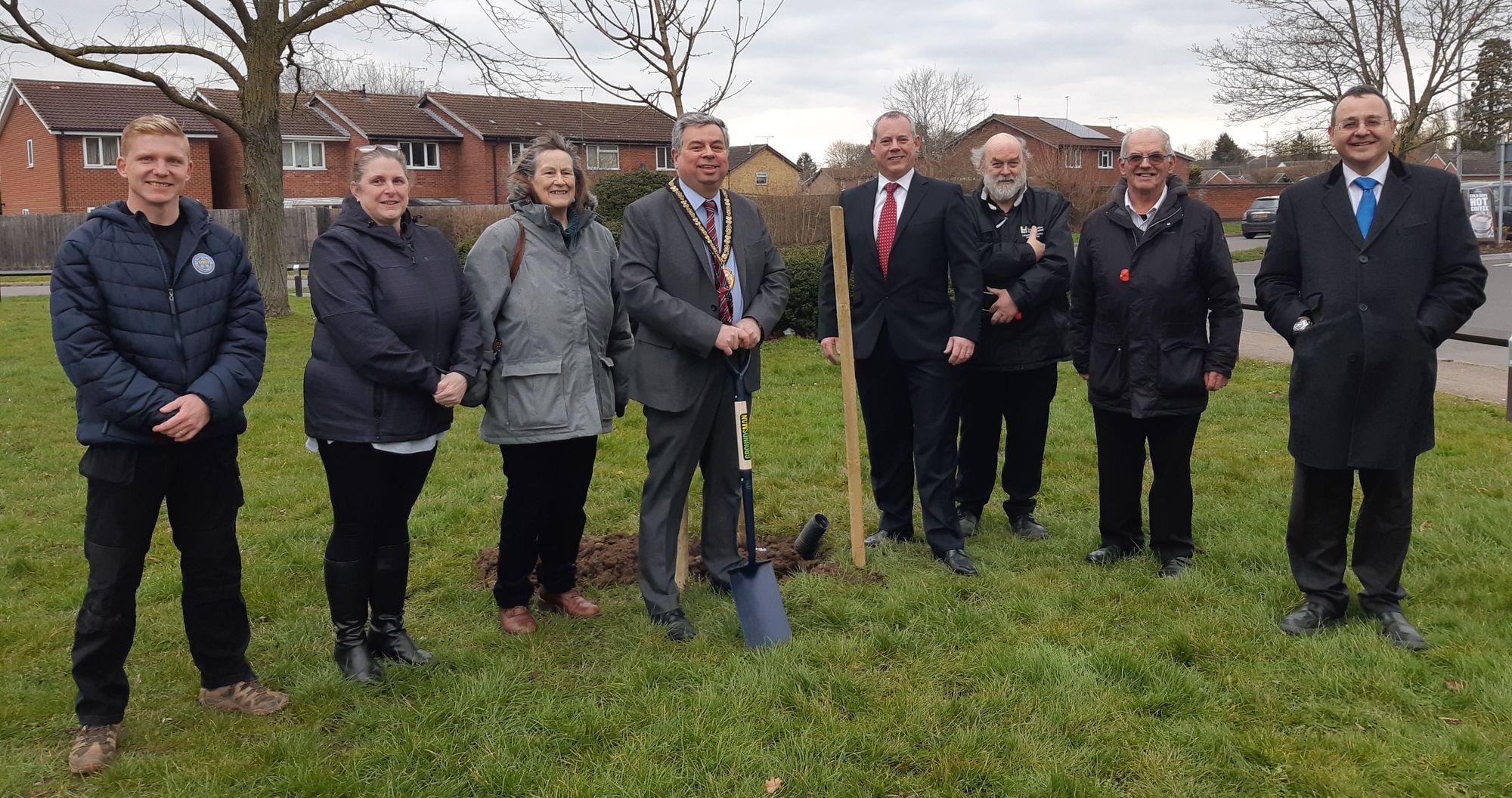 Tree planted in Broughton Astley in celebration of Platinum Jubilee
