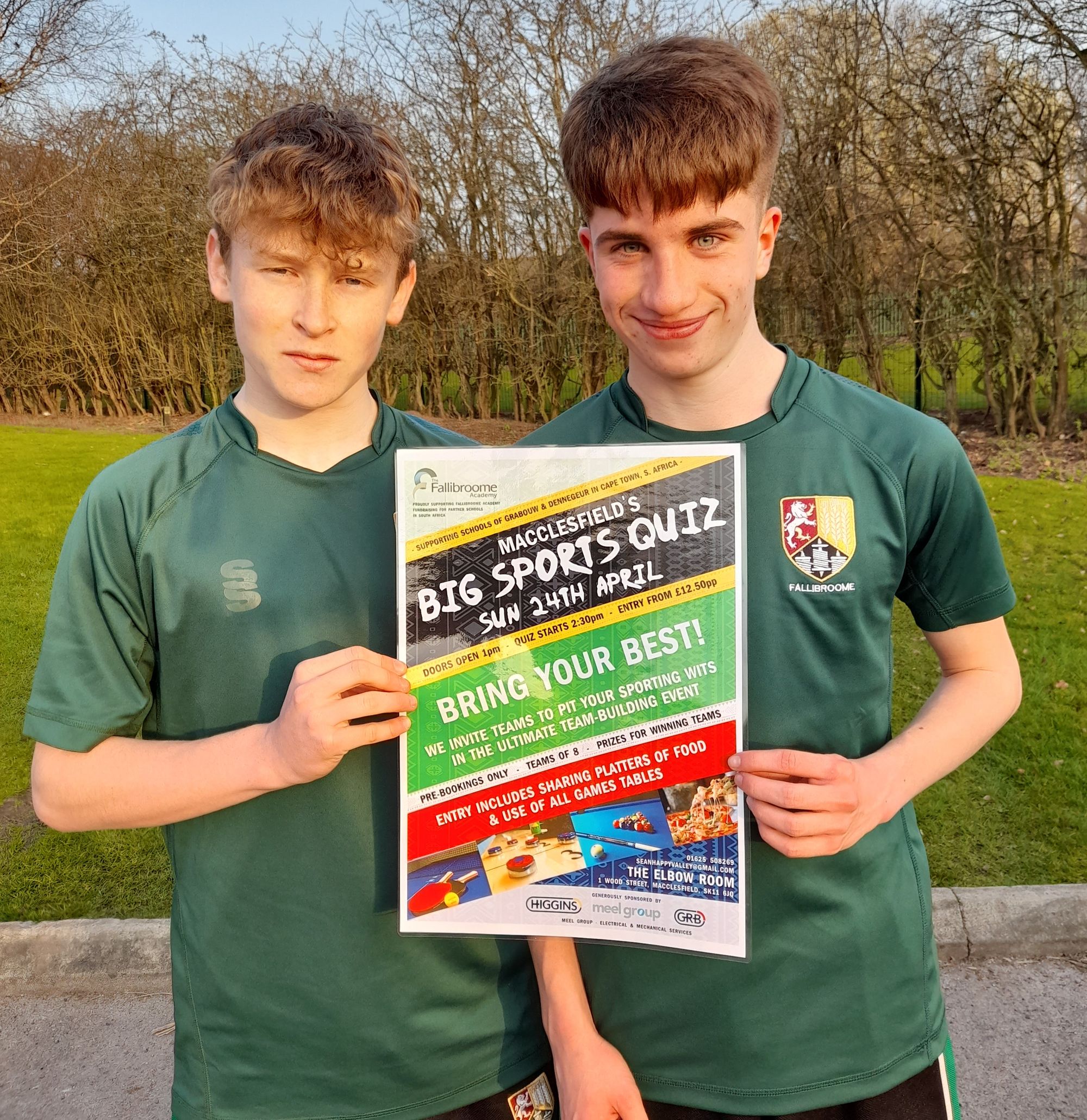 Sports quiz to raise funds for school trip to South Africa
