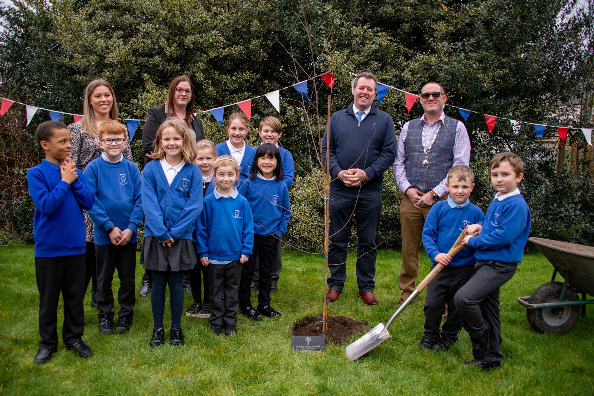 Tree planted in honour of Queen’s Platinum Jubilee at Bilsthorpe’s Village Hall