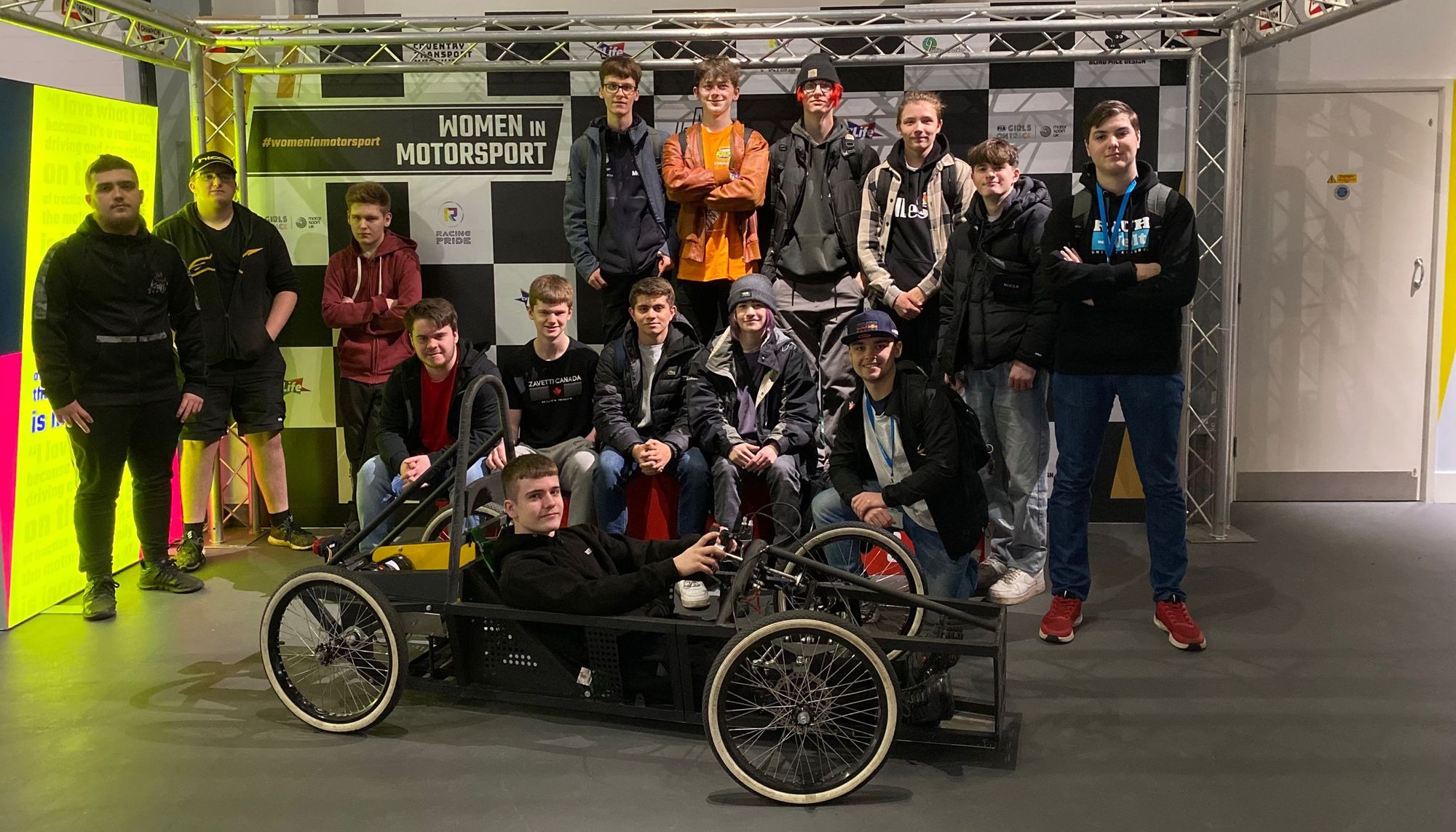 Nuneaton students unveil Greenpower car at transport museum