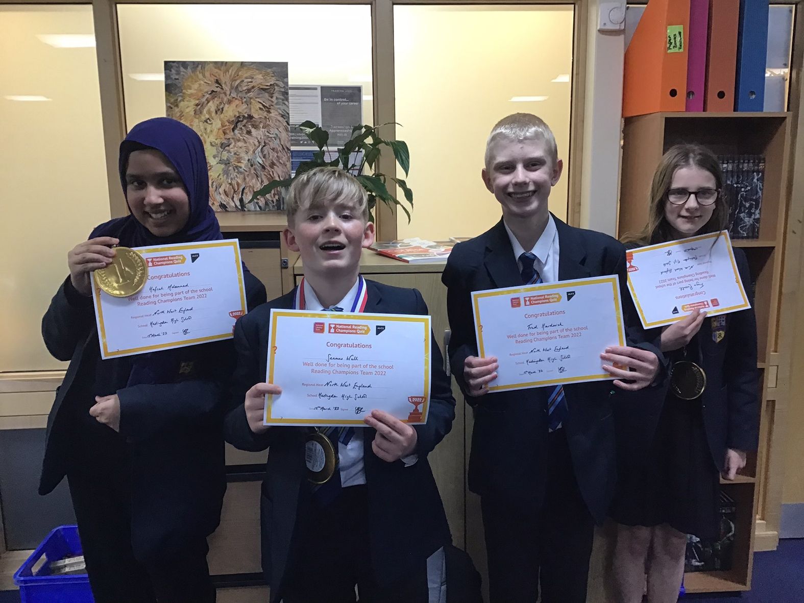 Haslingden High bookworms excelled at literacy champs quiz