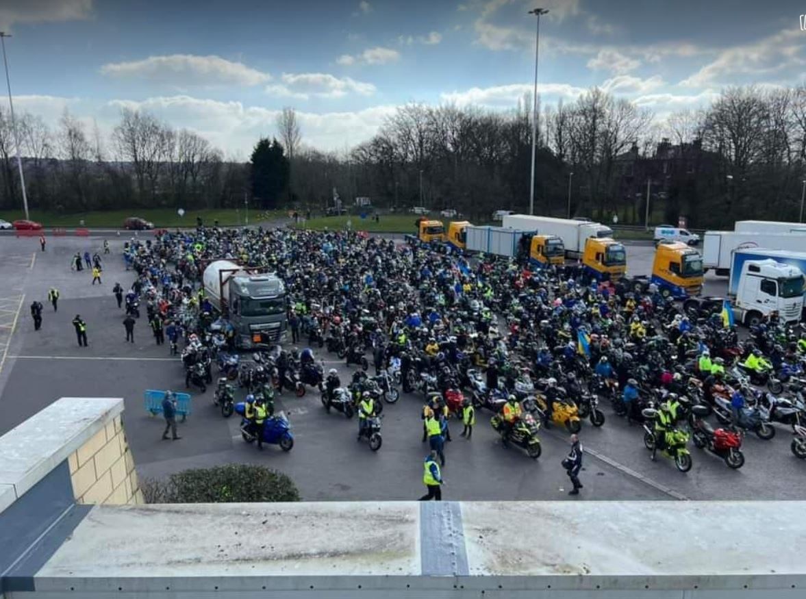 Rochdale Brass Knuckle Riders raise more than £4,000 during ‘Ride for Ukraine’