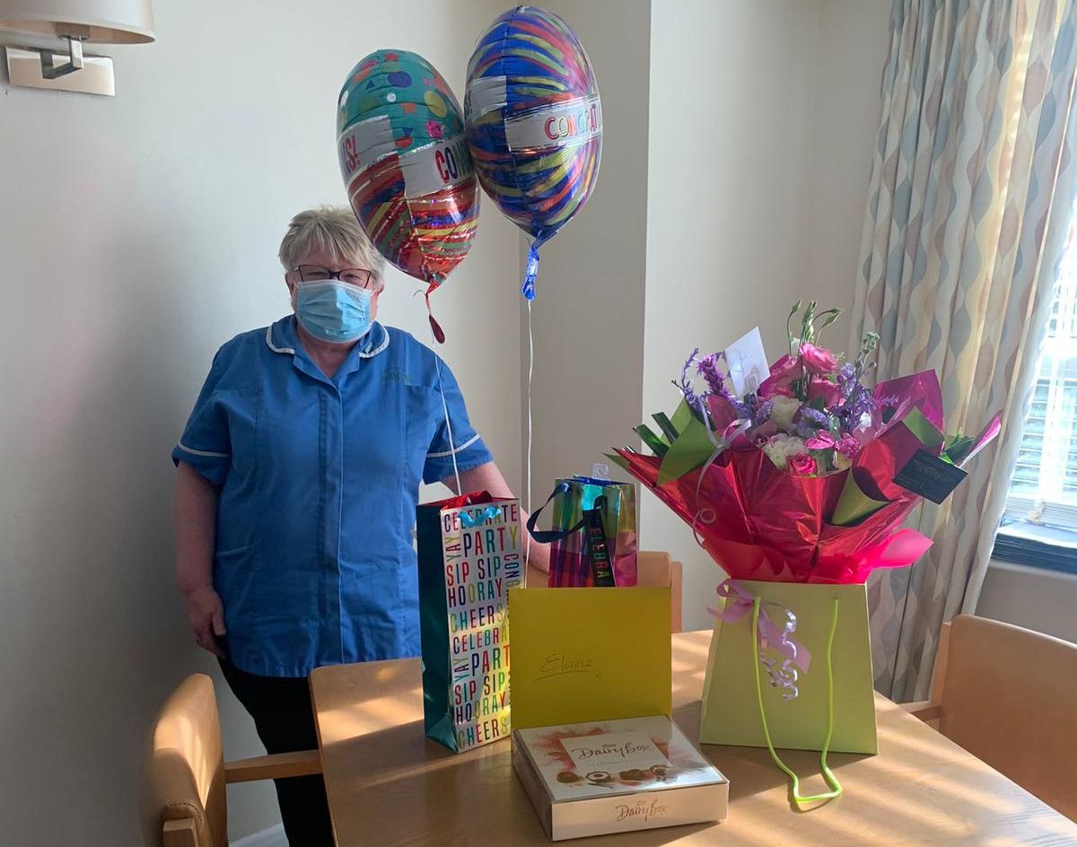 Huyton care worker reaches 30-year milestone