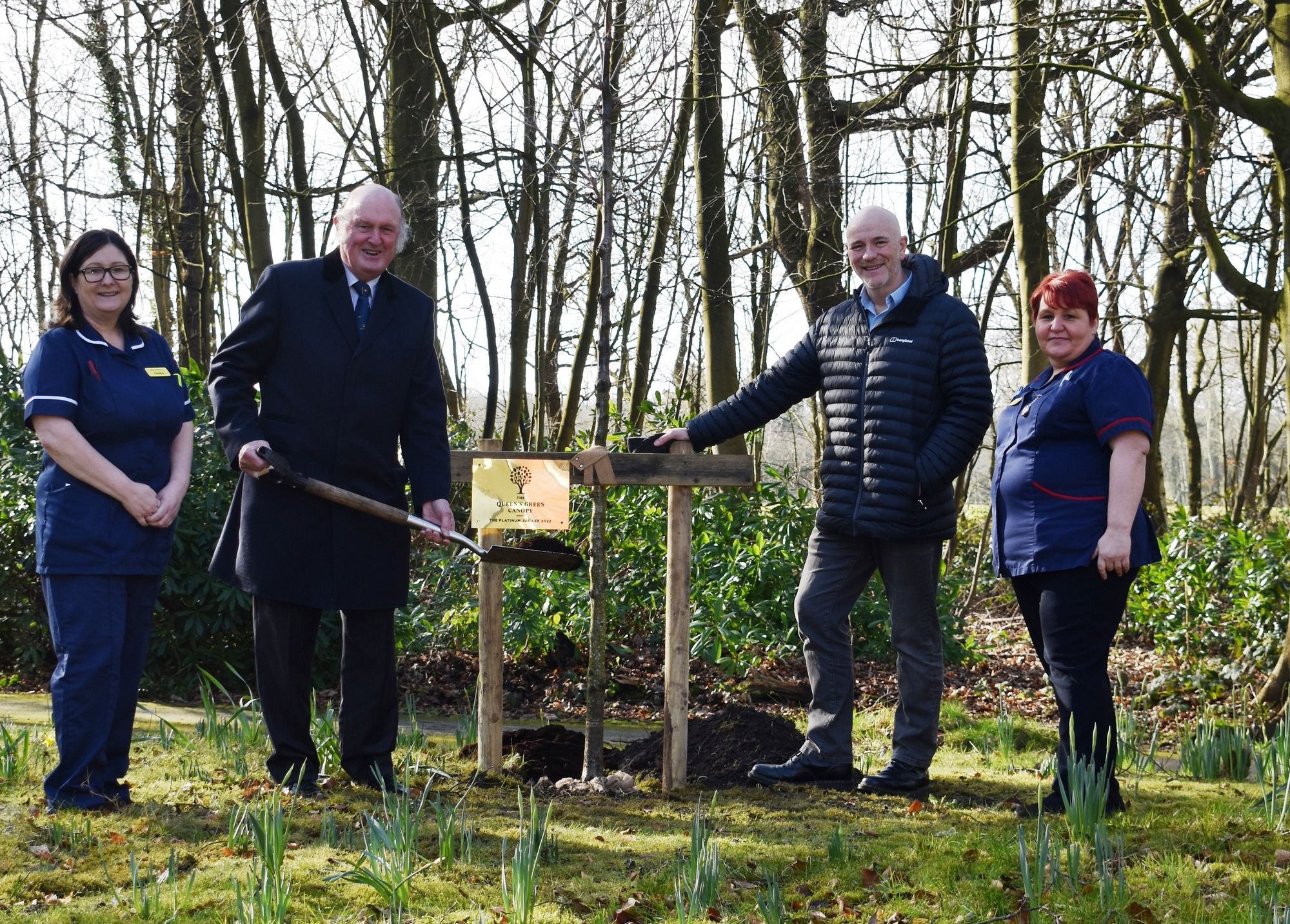 Thornton hospice plants oak trees to honour Queen’s Platinum Jubilee