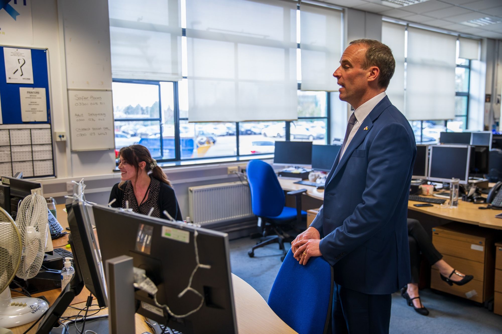 Dominic Rabb visits Hertfordshire victim care unit for launch of 'important initiatives'