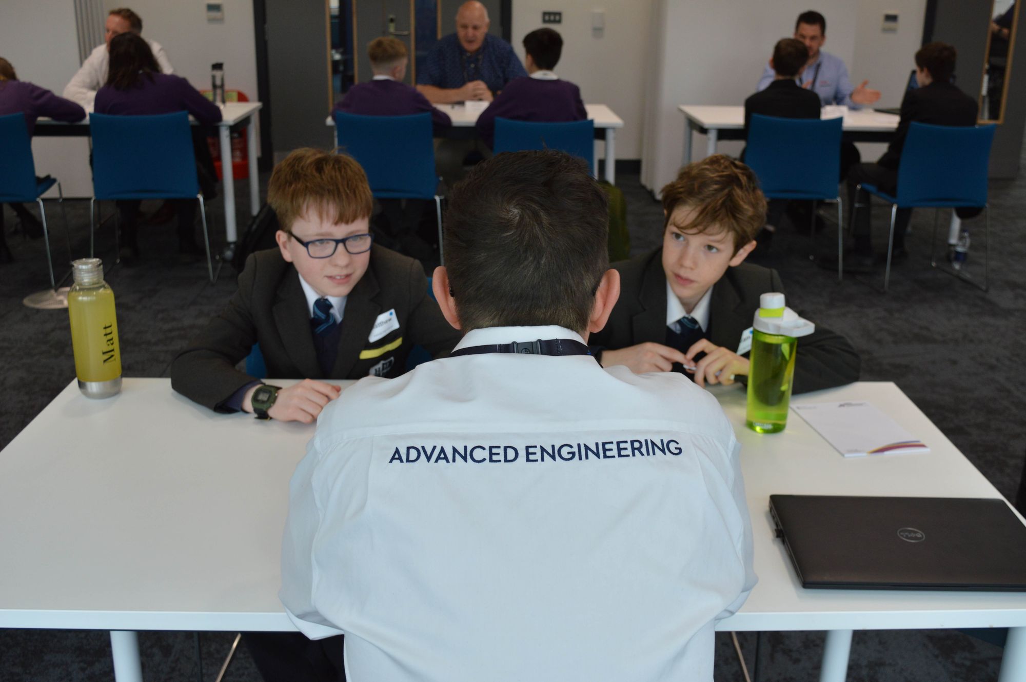 Students learn about automotive and engineering careers at speed networking event