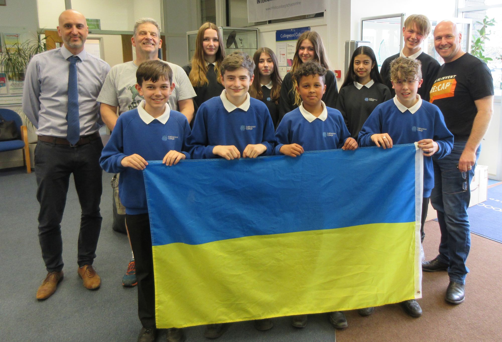 Staff and students at Camberley school support Ukraine