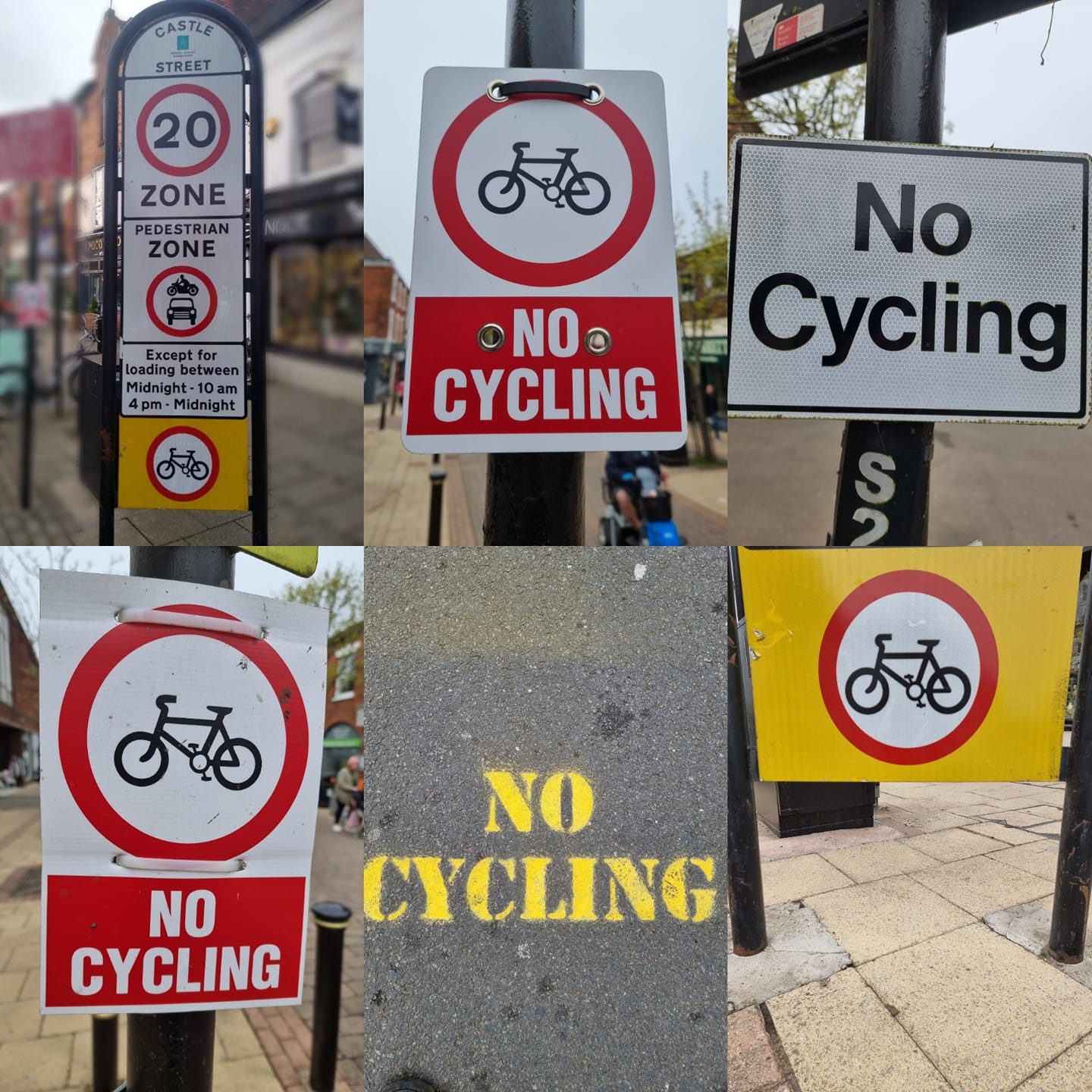 Cyclists urged to dismount on no cycle zone in Hinckley town centre