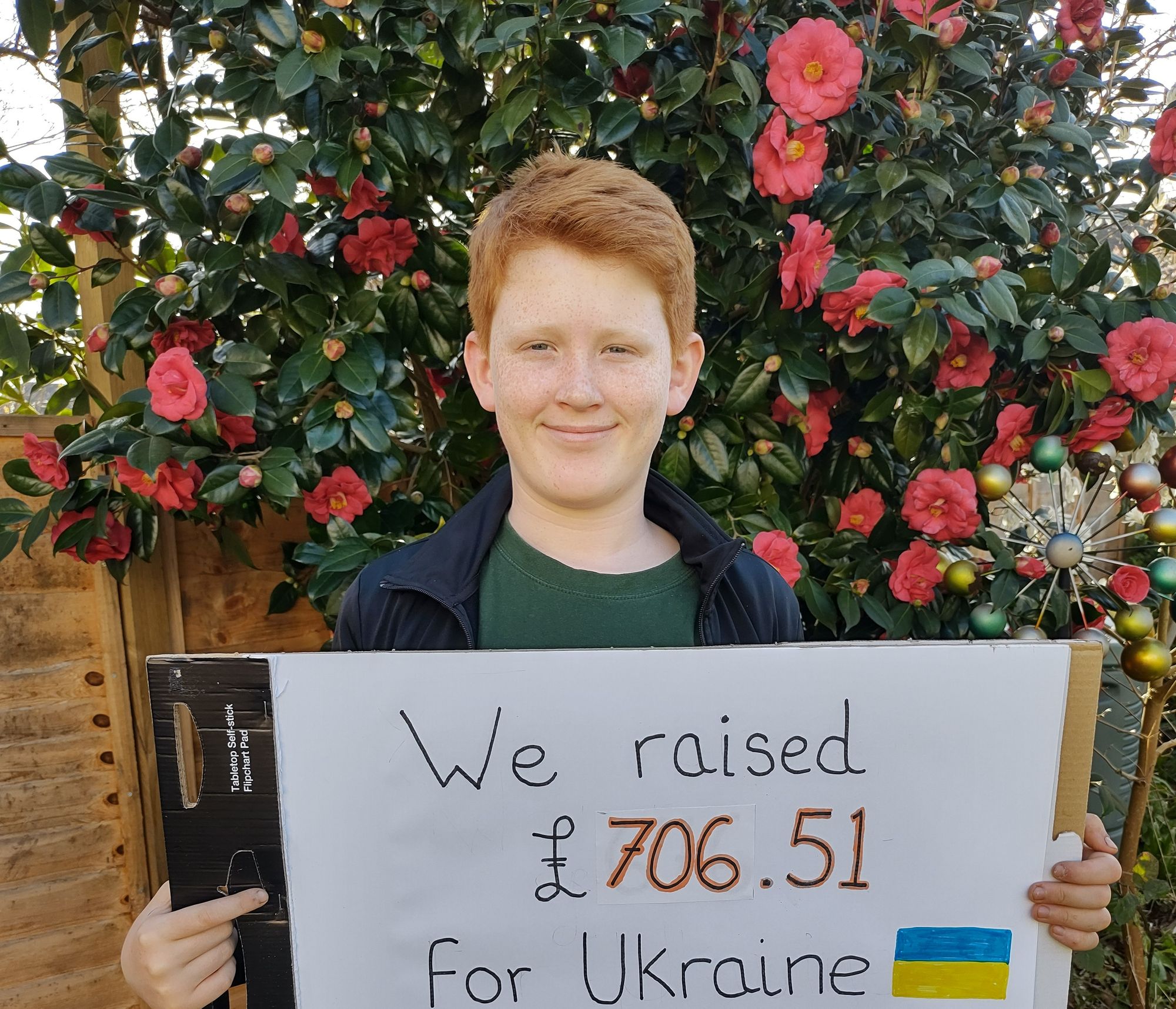 Woking Year 6 pupil raises over £700 for Ukraine appeal