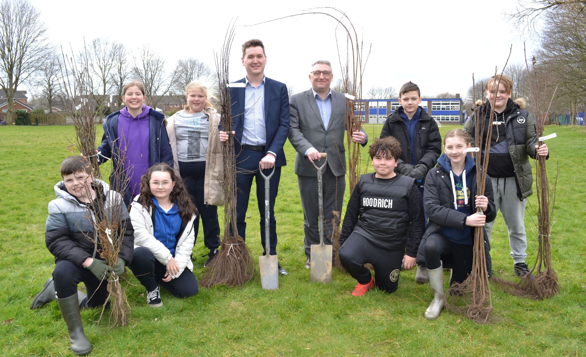 Stockport students plant trees in local garden