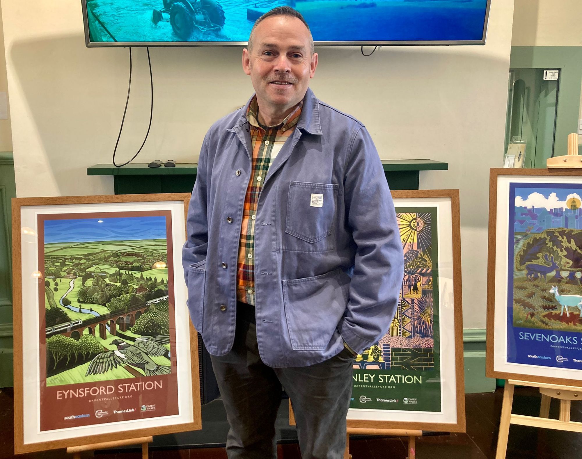 Darent Valley Line showcases Sevenoaks railway posters
