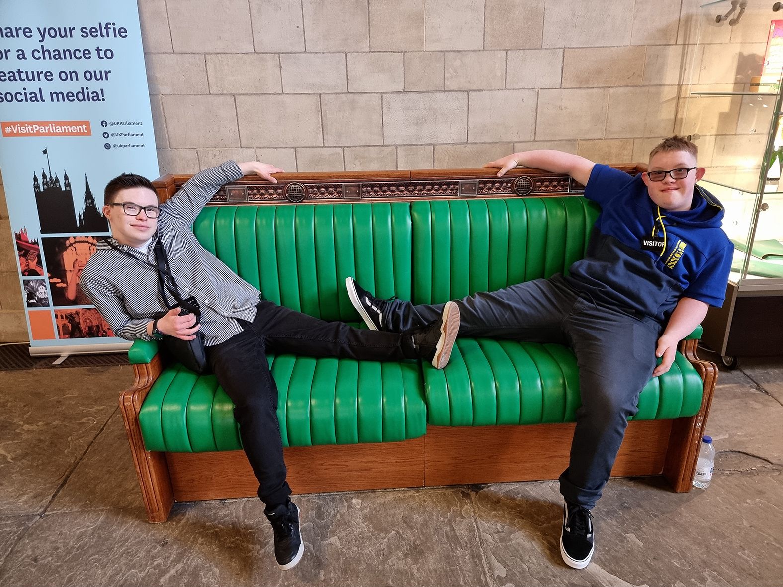 Helmshore teen Lucas meets stars in support of Down Syndrome Bill