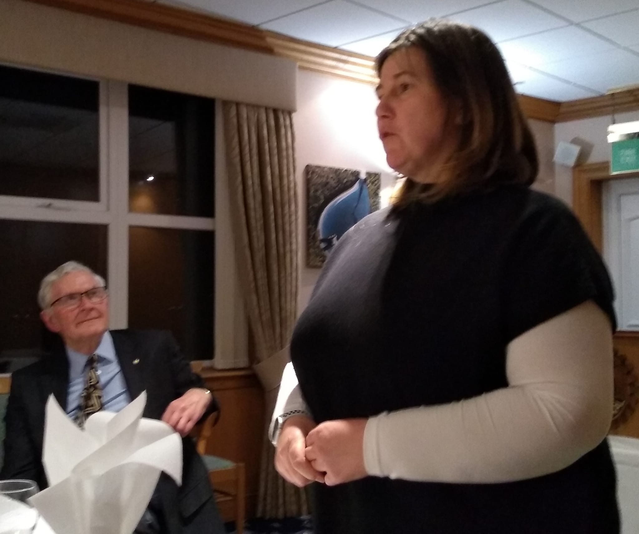 Joan wows Prestwick Rotary Club during presentation