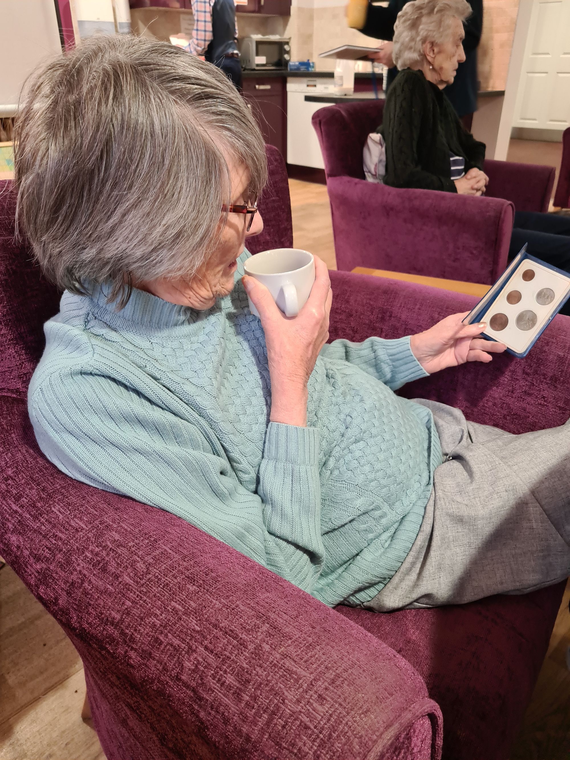 'Museum in a Box' loaned to Southport care home residents by Royal Mint