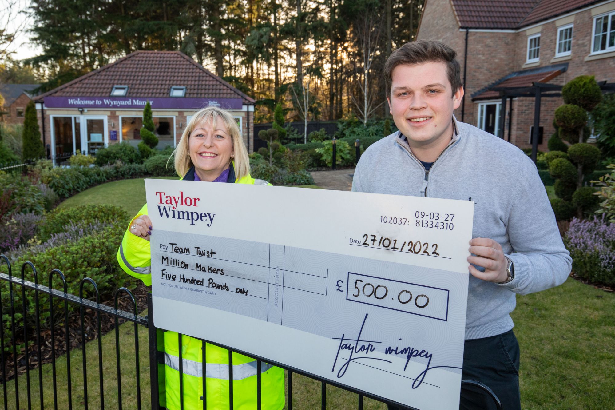 Housing developer helps graduates on their way to £10,000 fundraising target